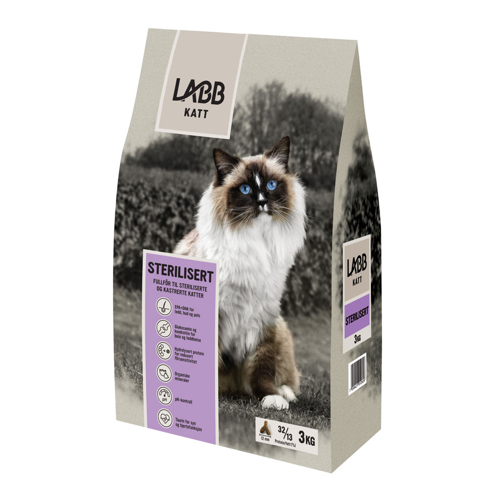 Labb Katt Sterilisert 3KG - Labb.no